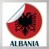 Albanië Double Headed Eagle Embleem Poster (Voorkant)