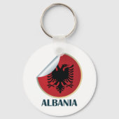 Albanië Double Headed Eagle Embleem Sleutelhanger (Achterkant)