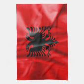 Albanie Drapeau Serviettes de cuisine (Vertical)