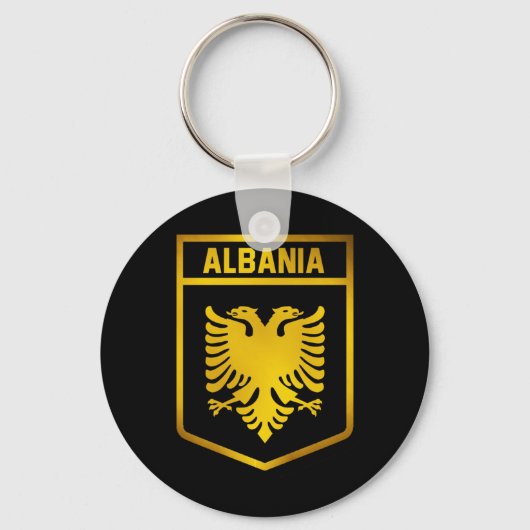 Albanië Emblem Sleutelhanger (Voorkant)