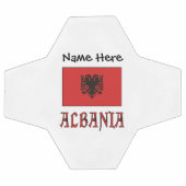 Albanie et drapeau albanais avec votre nom (Plat)