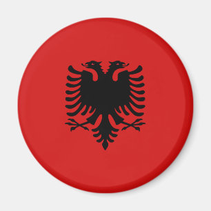 Albanië Fisheye Flag Magnet Magneet