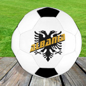 Albanie Football patriotique et drapeau albanais