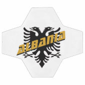 Albanie Football patriotique et drapeau albanais (Plat)