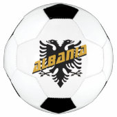Albanie Football patriotique et drapeau albanais (Devant)
