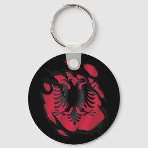 Albanië Gekopieerde vlag Sleutelhanger