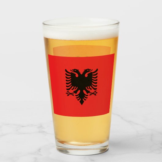 Albanië Glas (Voorkant gevuld)