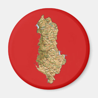 Albanië Kaart Magneet