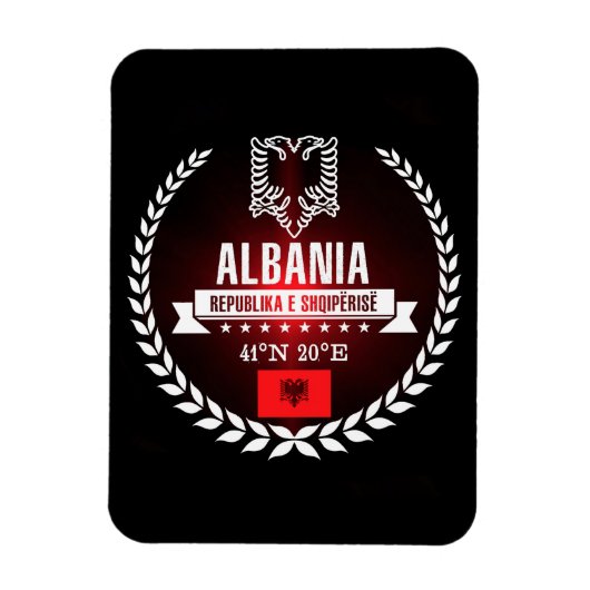 Albanië Magneet (Verticaal)