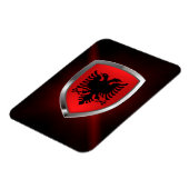 Albanië Metallic Emblem Magneet (Linkerzijde)