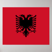 Albanië Poster vlag