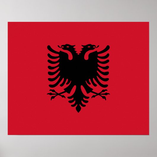 Albanië Poster vlag (Voorkant)