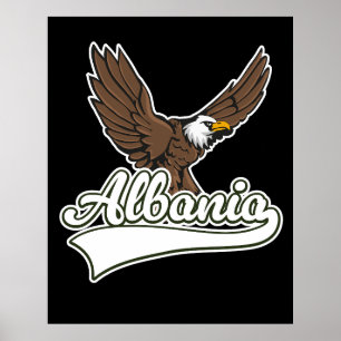 Albanië reislogo poster