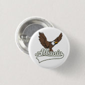 Albanië reizen logo ronde button 3,2 cm (Voorkant /achterkant)