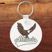 Albanië reizen logo sleutelhanger (Achterkant)