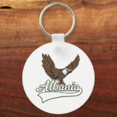 Albanië reizen logo sleutelhanger (Voorkant)