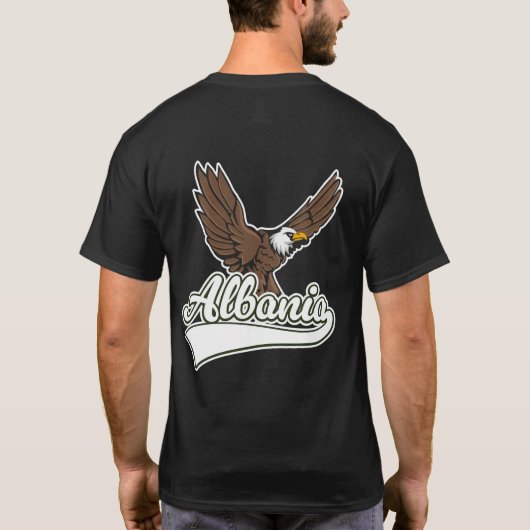 Albanië reizen logo t-shirt (Achterkant)