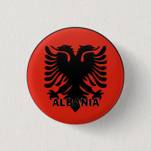 Albanië Ronde Button 3,2 Cm