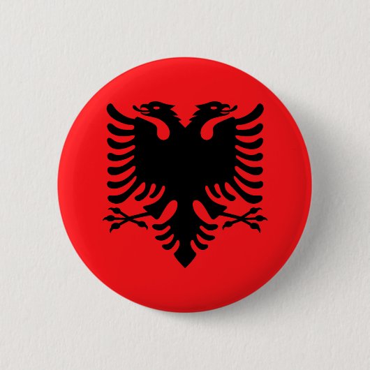 Albanië Ronde Button 5,7 Cm (Voorkant)