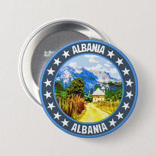 Albanië Ronde Button 7,6 Cm