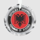 Albanië Round Emblem Ornament (achterkant)
