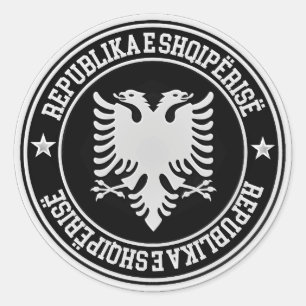 Albanië Round Emblem Ronde Sticker