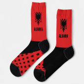 Albanië Sokken, Albanese vlag kleuren / sport Sokken (Links)