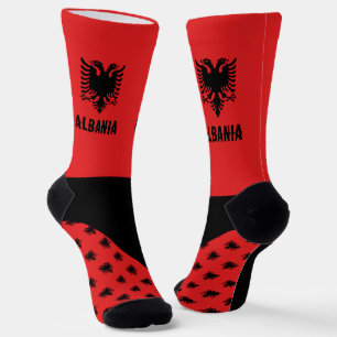 Albanië Sokken, Albanese vlag kleuren / sport Sokken