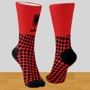 Albanië Sokken, Albanese vlag mode / sport Sokken