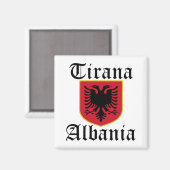Albanië Tirana Wapen Magneet (Voorkant / Achterkant)