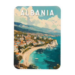 Albanië Travel Art Vintage Magneet