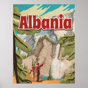 Albanie vintage reisposter poster