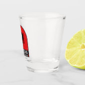 Albanië vlag Embleem verhit Shot Glas (Rechts)