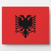 Albanië Vlaggenplak Fotoplaat (Voorkant)