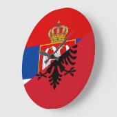 albanië - vlagland - halve symbool grote klok (Hoek)