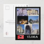 Albanië - Vlora - mozaïek - Briefkaart (Voorkant / Achterkant)