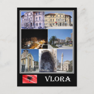 Albanië - Vlora - mozaïek - Briefkaart