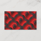 Albanië Waving Flag Visitekaartje (Achterkant)