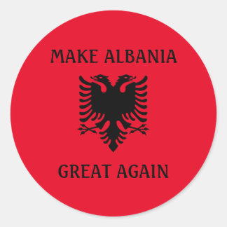 Albanië weer geweldig maken ronde sticker
