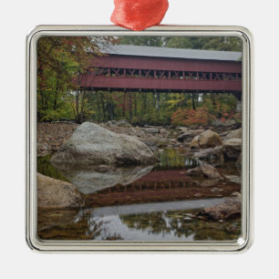 Albany-brug, net naast de Kancamagus Metalen Ornament