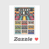 Albany City reizen Sticker (Vel)