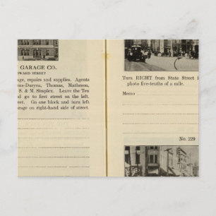 Albany Garage, Albany Briefkaart