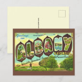 Albany Georgia Vintage Postcard Briefkaart (Voorkant / Achterkant)