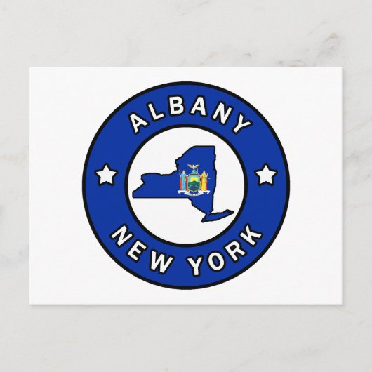 Albany New York Briefkaart (Voorkant)