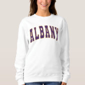 Albany New York College Style Sweatshirt (Voorkant)