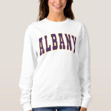 Albany New York  College Style Sweatshirt