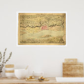 Albany New York Early Map 1758 Poster (Keuken)