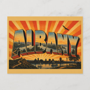 Albany New York Hudson River Valley Kunst Briefkaart