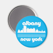 Albany New York Magneet (Voorkant / Achterkant)