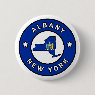 Albany New York Ronde Button 5,7 Cm